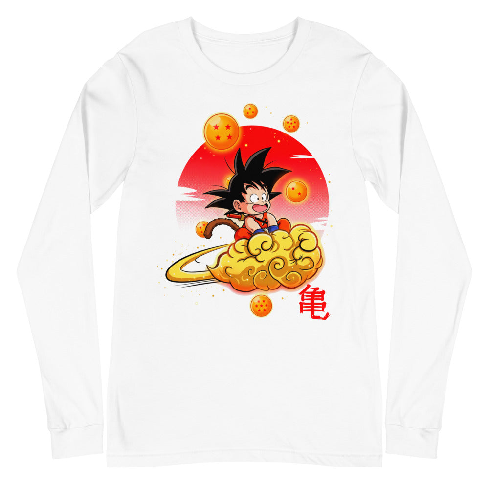 Manga Larga Dragon Ball Kid Goku Flying Nimbus - Plano