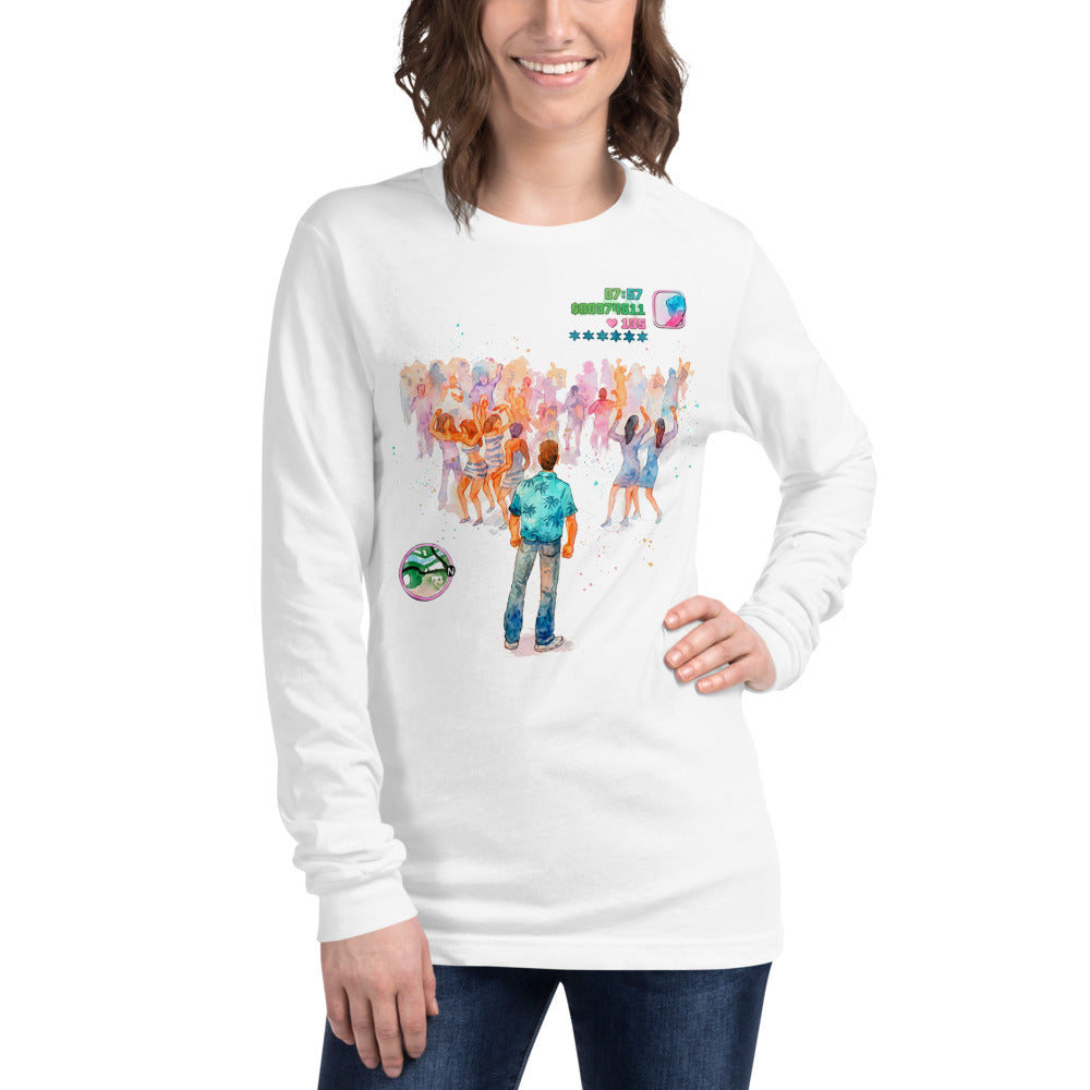 Manga Larga GTA Vice City Dance Floor Watercolor - Modelo femenina