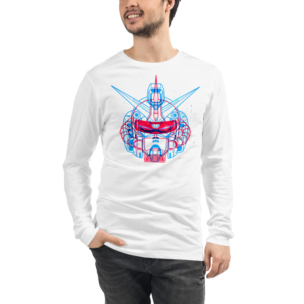 Manga Larga Gundam Red Blue Double Exposure - Modelo masculino