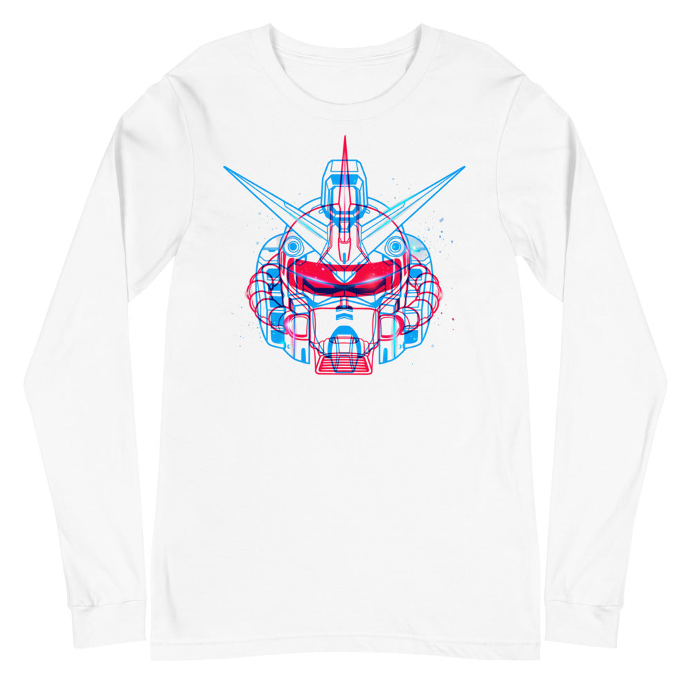 Manga Larga Gundam Red Blue Double Exposure - Plano