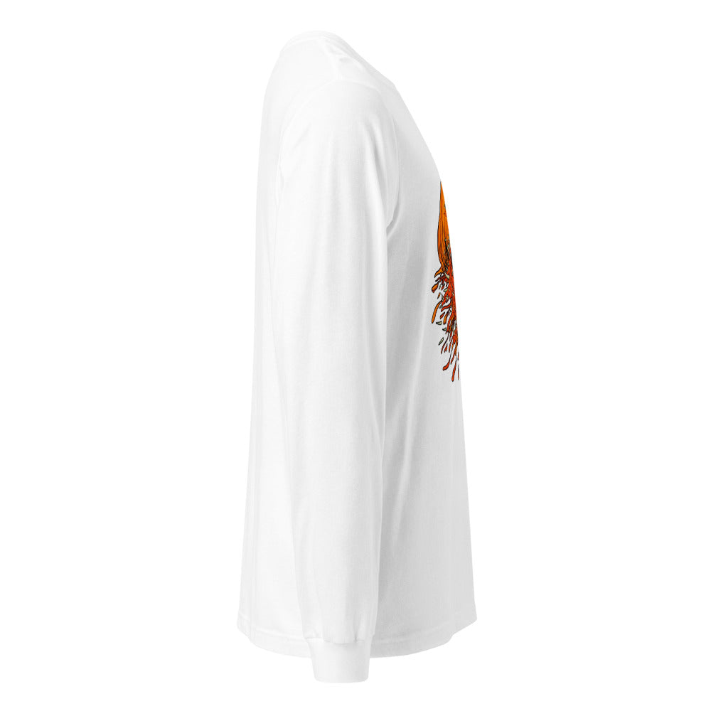 Manga Larga Halloween Pumpkin Monster Four Eyes - Lateral fantasma