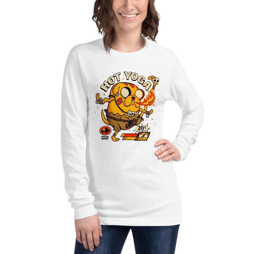 Manga Larga Jake Adventure Time Hot Yoga Dhalsim - Modelo femenina