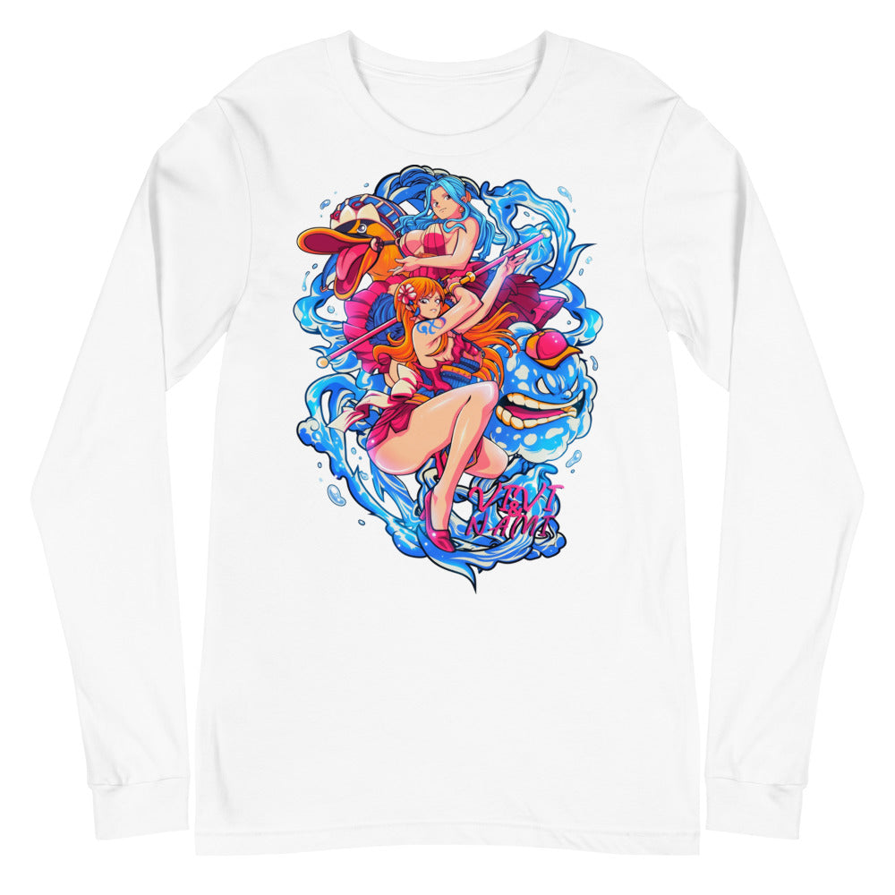 Manga Larga One Piece Nami Vivi Water Splash - Plano