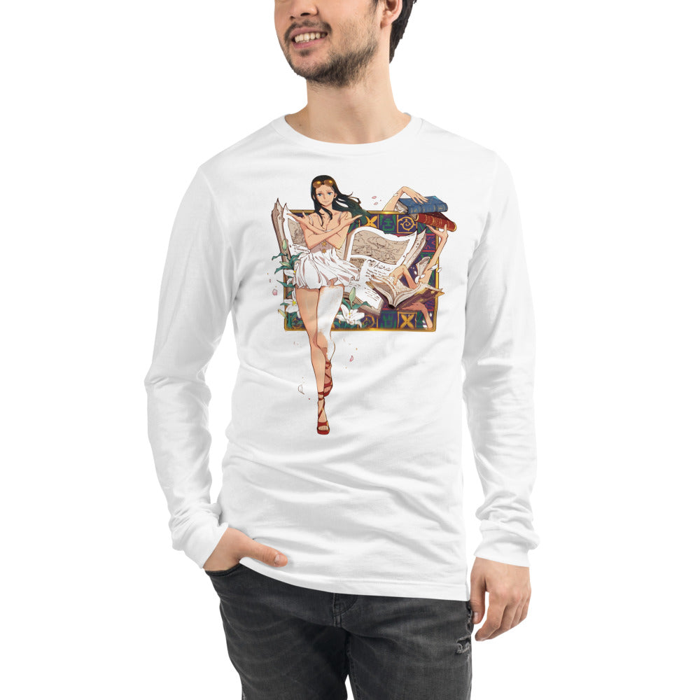 Manga Larga One Piece Nico Robin Ohara Books - Modelo masculino
