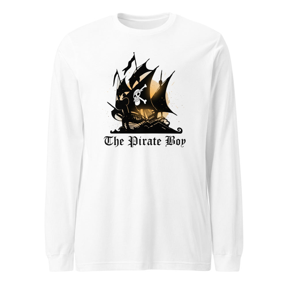 Manga Larga The Pirate Boy Skull Flag Ship - Frente