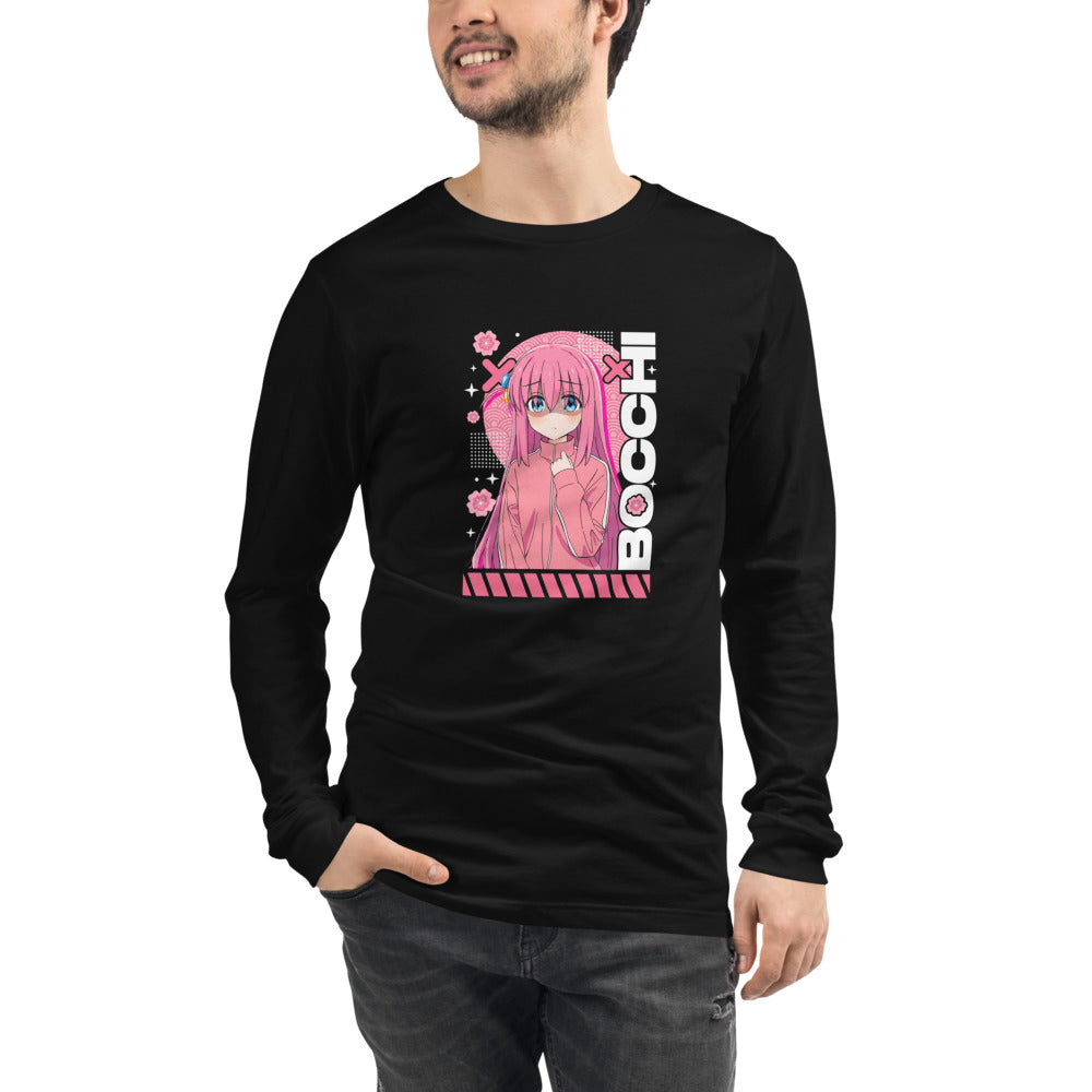 Manga Larga Bocchi The Rock Cherry Blossom Anime - Modelo masculino
