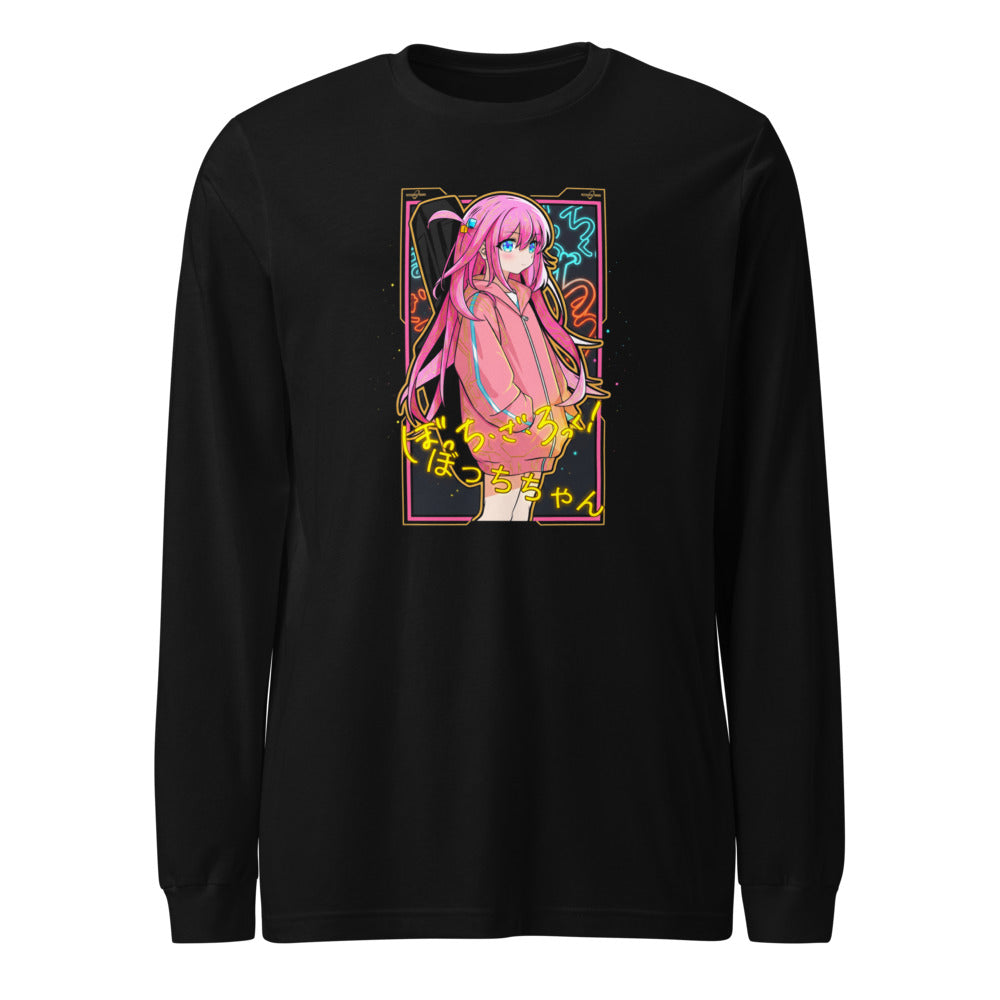 Manga Larga Bocchi The Rock Sad Hoodie Anime - Frente
