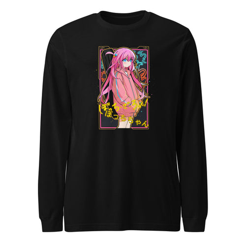 Manga Larga Bocchi The Rock Sad Hoodie Anime - Frente