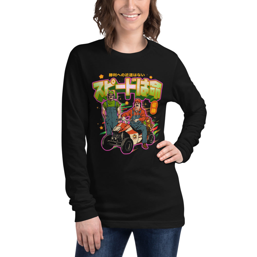 Manga Larga Super Mario Kart Speed Wa Inochi - Modelo femenina