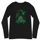 Manga Larga Zelda Link Silhouette Green Glow - Plano