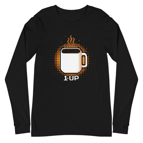 Manga Larga 1 Up Pixel Coffee Mug Amber Glow - Plano