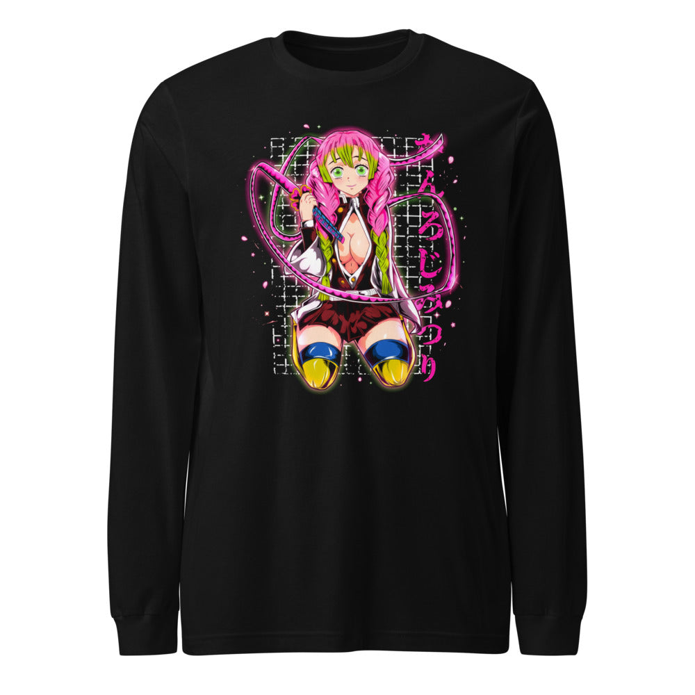 Manga Larga Demon Slayer Mitsuri Kanroji Neon Pink Glow - Frente