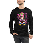Manga Larga Demon Slayer Mitsuri Kanroji Neon Pink Glow - Modelo masculino
