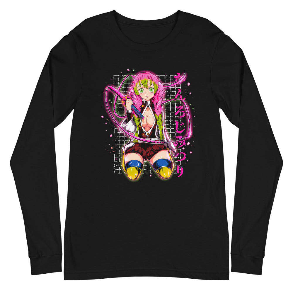 Manga Larga Demon Slayer Mitsuri Kanroji Neon Pink Glow - Plano