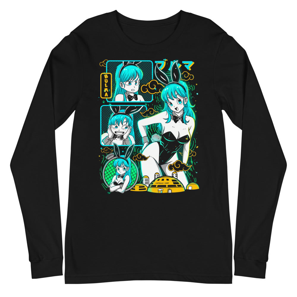 Manga Larga Dragon Ball Bulma Neon Panels Dragon Radar - Plano