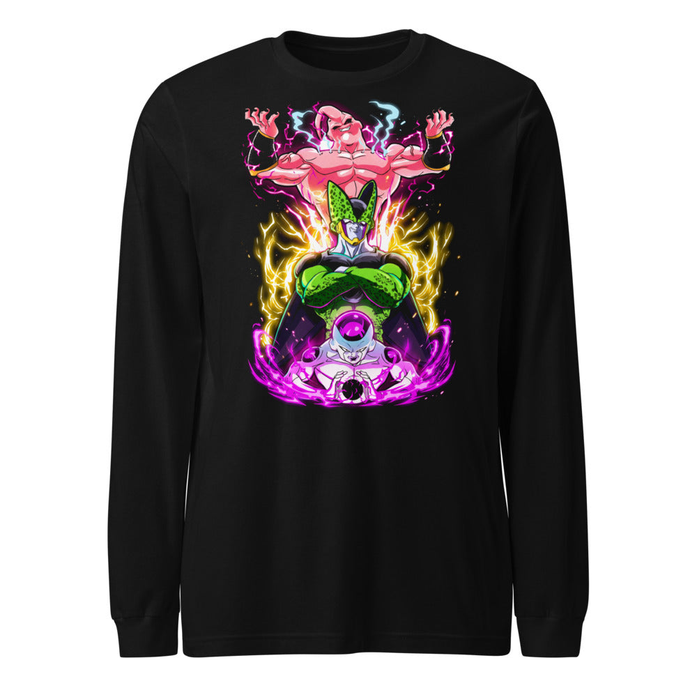 Manga Larga Dragon Ball Frieza Cell Buu Lightning Auras - Frente