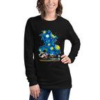 Manga Larga Dragon Ball Goku Starry Night Kame House - Modelo femenina