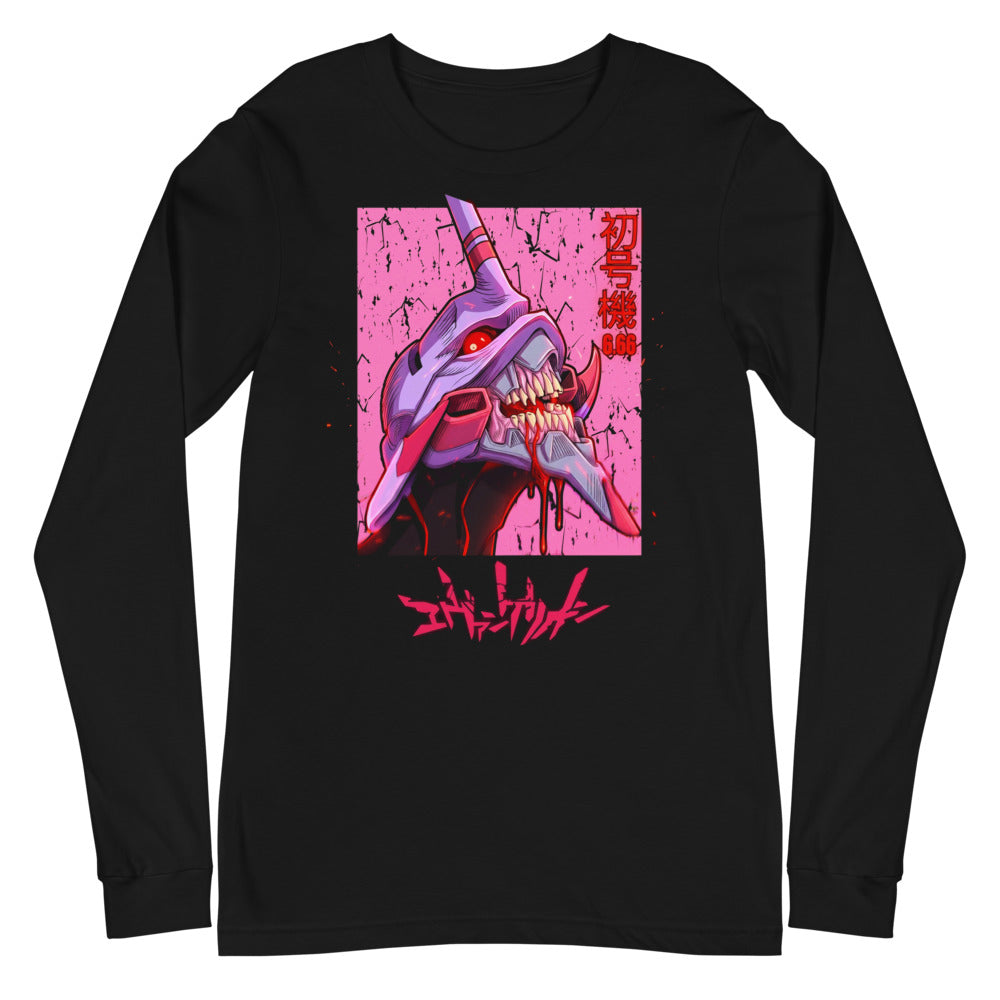 Manga Larga Evangelion Eva 01 Berserk Pink - Plano
