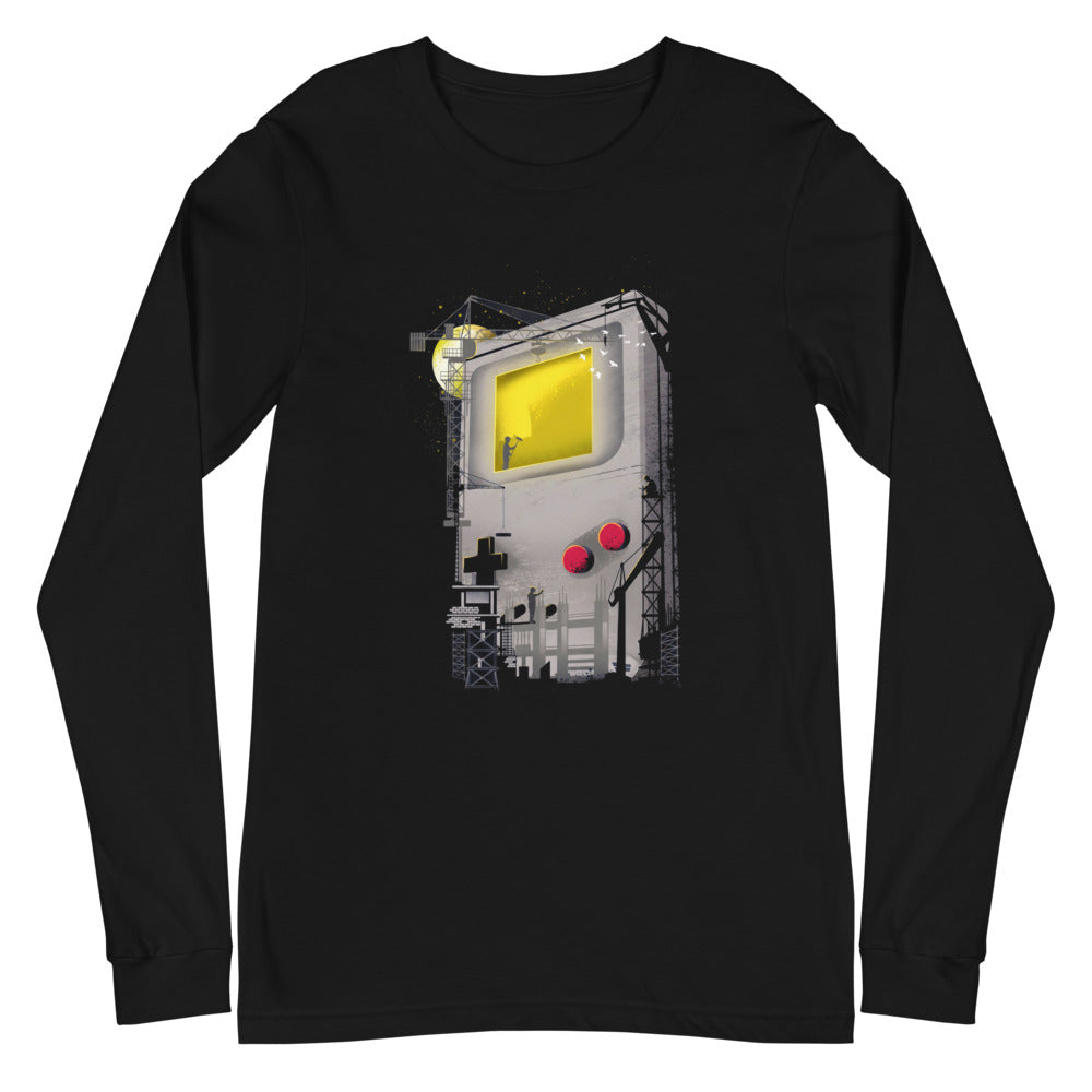 Manga Larga Game Boy Under Construction Tower Cranes - Plano