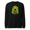 Manga Larga Goku Super Saiyan Peanuts Scream Green Aura - Frente