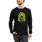 Manga Larga Goku Super Saiyan Peanuts Scream Green Aura - Modelo masculino