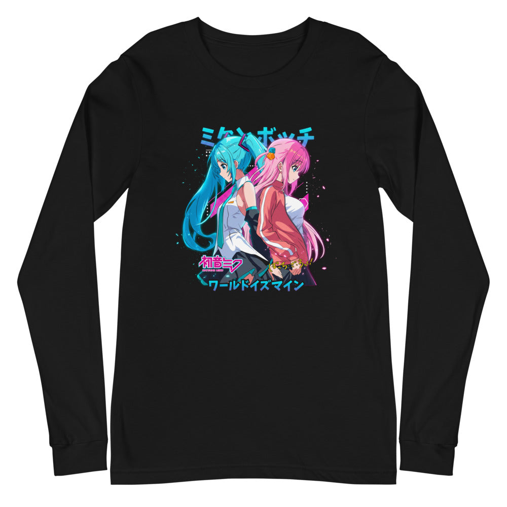 Manga Larga Hatsune Miku Bocchi Back To Back Neon - Plano