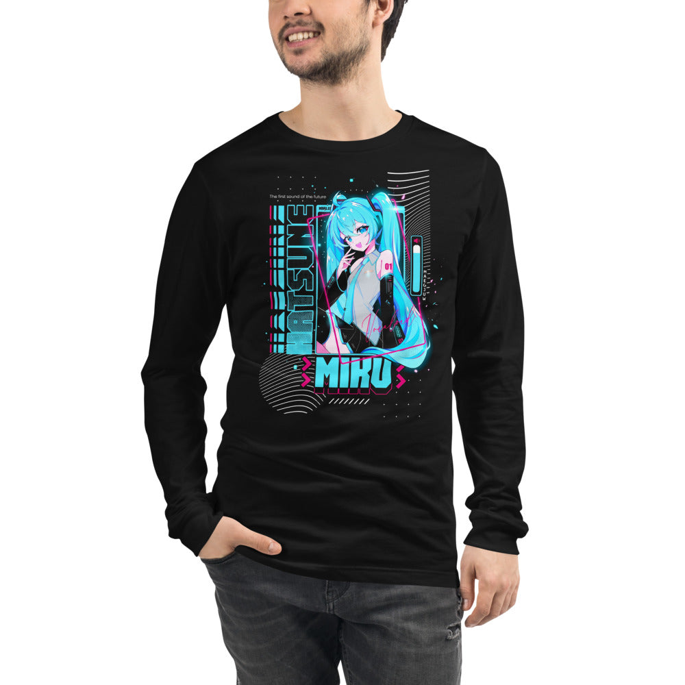 Manga Larga Hatsune Miku The First Sound Of The Future - Modelo masculino