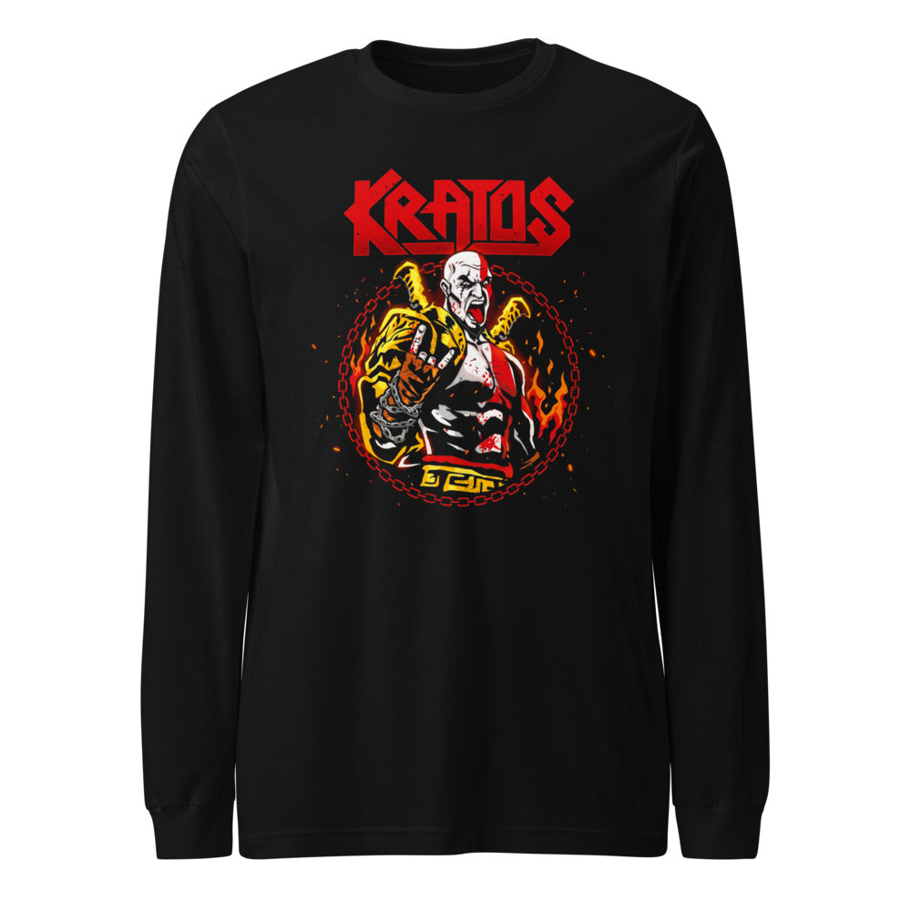 Manga Larga Kratos God Of War Metal Horns - Frente
