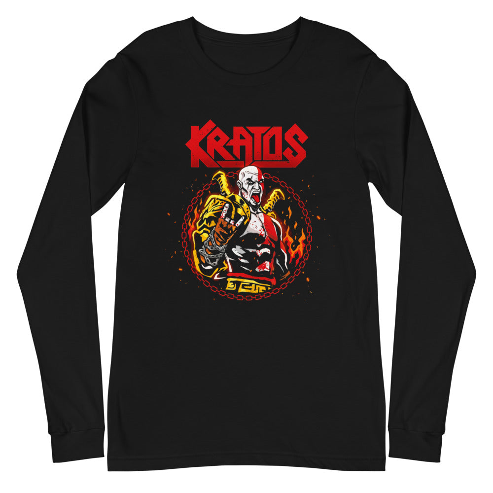 Manga Larga Kratos God Of War Metal Horns - Plano