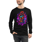Manga Larga Majora's Mask Skull Kid Neon Purple Flames - Modelo masculino
