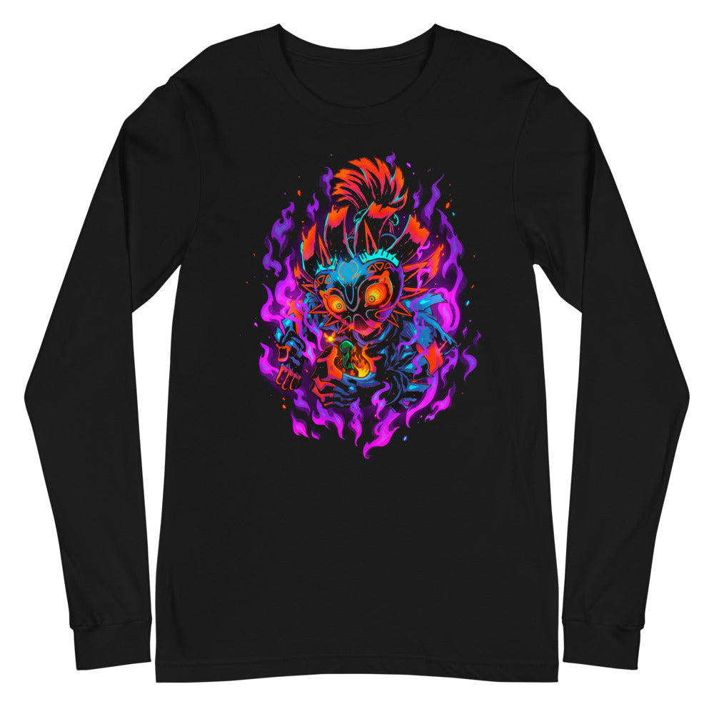 Manga Larga Majora's Mask Skull Kid Neon Purple Flames - Plano