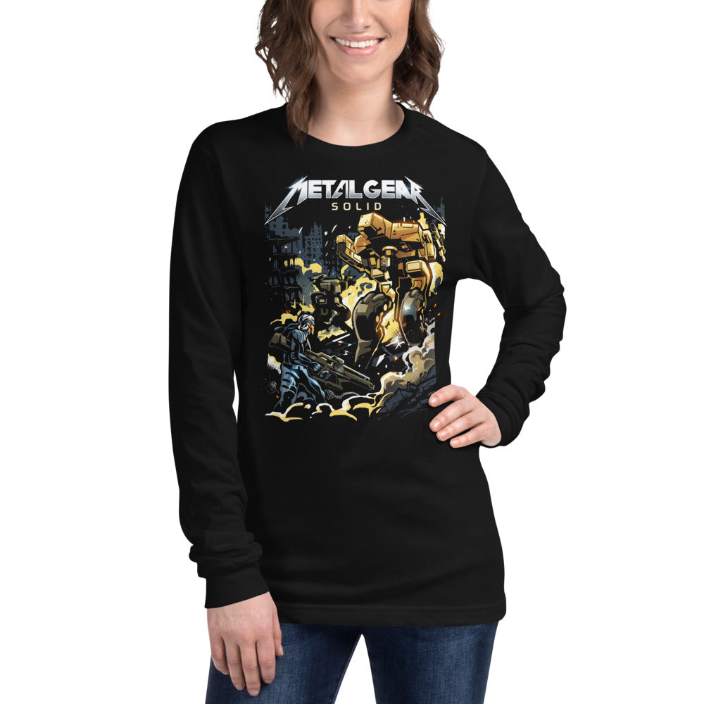 Manga Larga Metal Gear Solid Snake Heavy Metal - Modelo femenina