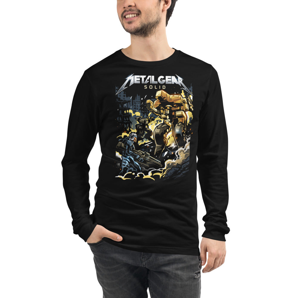 Manga Larga Metal Gear Solid Snake Heavy Metal - Modelo masculino