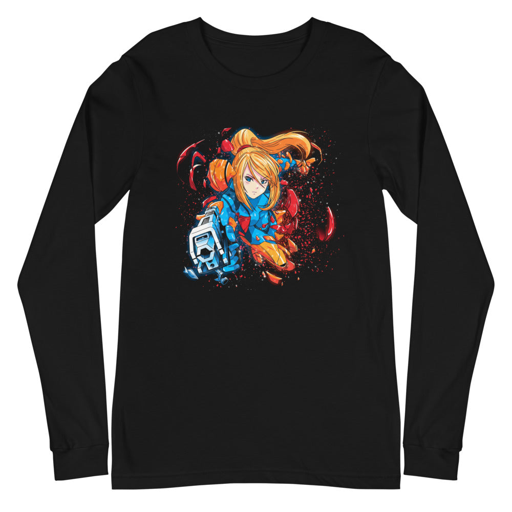 Manga Larga Metroid Samus Arm Cannon Armor Burst - Plano