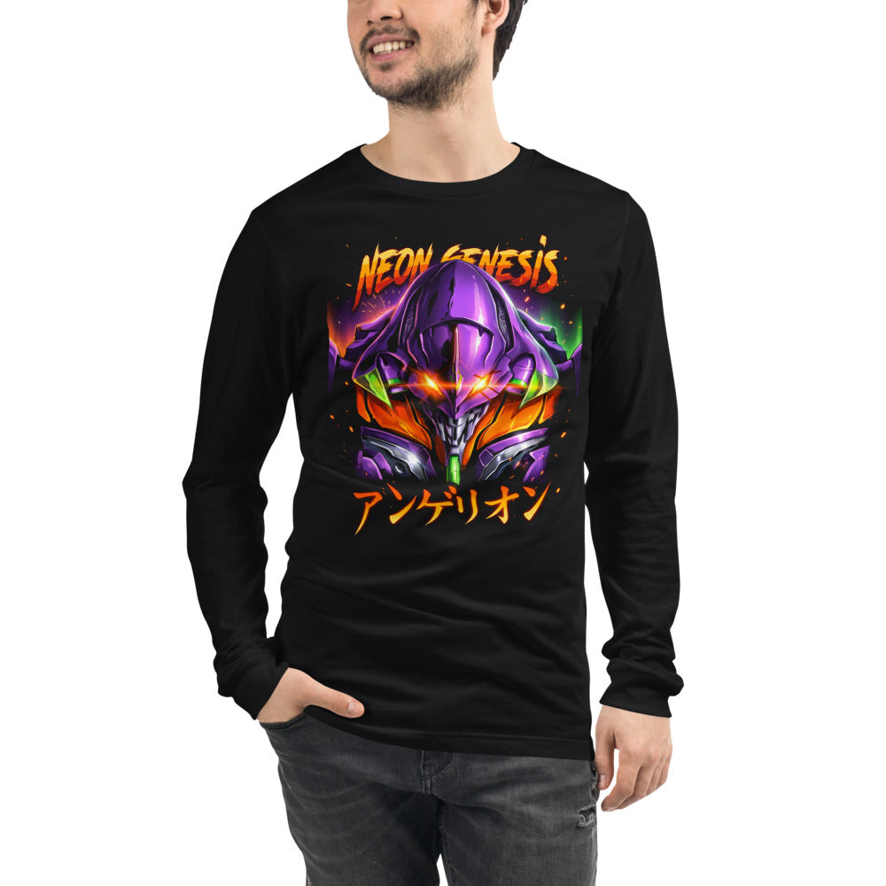 Manga Larga Neon Genesis Evangelion Eva 01 Fire - Modelo masculino