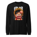 Manga Larga One Piece Luffy Crying Swollen Lips Kanji - Frente
