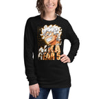 Manga Larga One Piece Luffy Gear 5 Nika Gold Typography - Modelo femenina