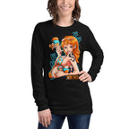 Manga Larga One Piece Nami Ice Cream Summer - Modelo femenina