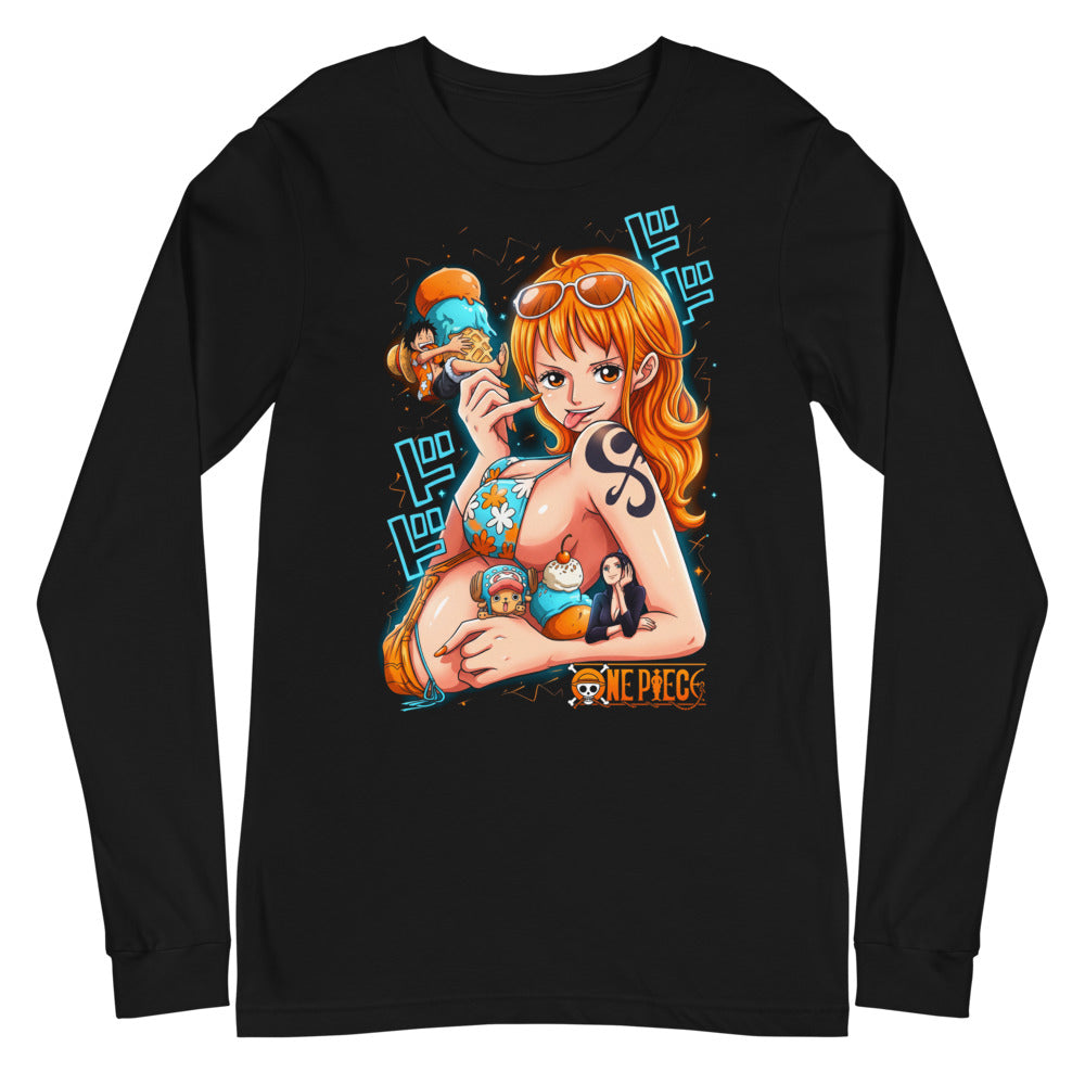 Manga Larga One Piece Nami Ice Cream Summer - Plano