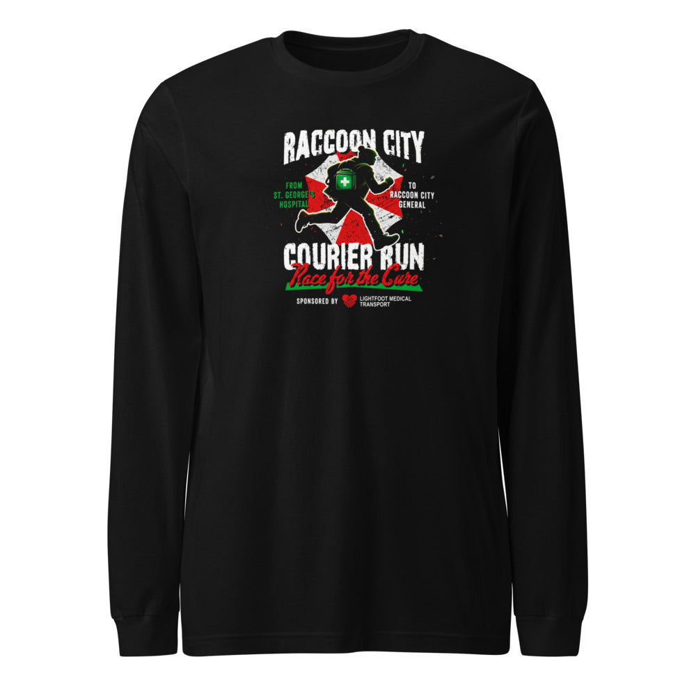 Manga Larga Resident Evil Raccoon City Courier Run - Frente