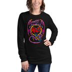 Manga Larga Ridley Metroid Metal Logo Pentagram Dragon - Modelo femenina