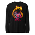 Manga Larga Sailor Moon Galaxy Face Peace Sign - Frente