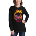 Manga Larga Sailor Moon Galaxy Face Peace Sign - Modelo femenina