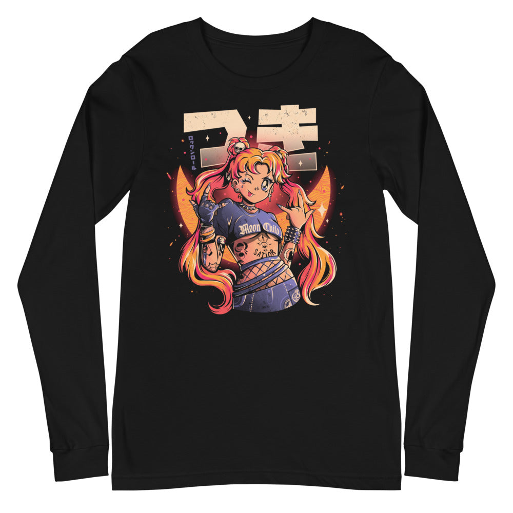 Manga Larga Sailor Moon Punk Rocker Moon Child - Plano