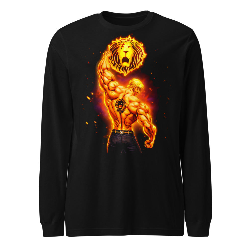 Manga Larga Seven Deadly Sins Escanor Flaming Lion Emblem - Frente
