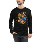 Manga Larga Street Fighter Chun Li Golden Spiked Bracelets - Modelo masculino