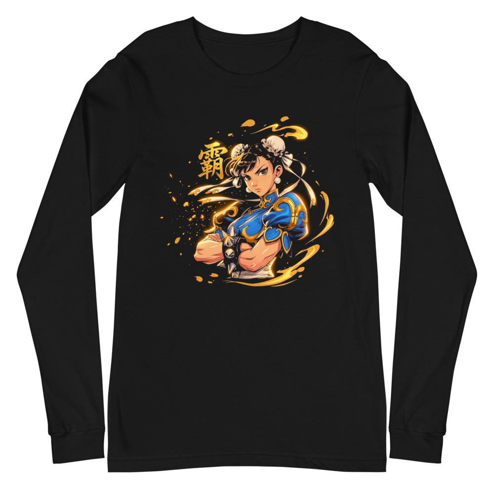 Manga Larga Street Fighter Chun Li Golden Spiked Bracelets - Plano