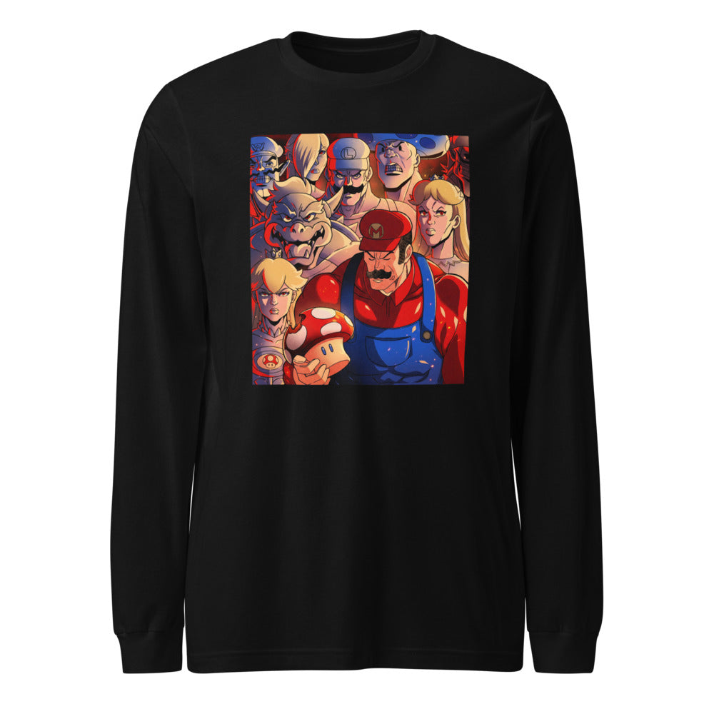 Manga Larga Super Mario Gritty Cast Red Mushroom - Frente