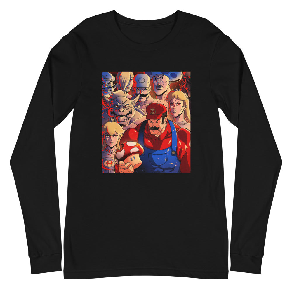 Manga Larga Super Mario Gritty Cast Red Mushroom - Plano