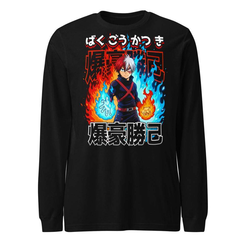 Manga Larga Todoroki Fire And Ice My Hero Academia - Frente